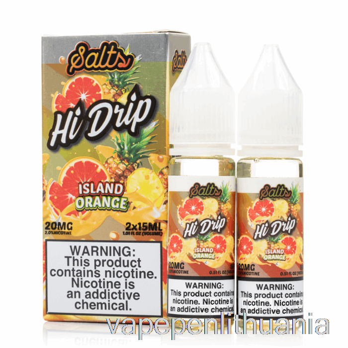 Salos Oranžinė - Hi-drip Druskos - 30ml 20mg Vape Skysčio